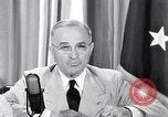 Standbild Präsident Harry Truman nach der Potsdamer Konferenz Washington DC USA, 1945, aus Sekunde 22 historischem Filmmaterial Videoclip 65675036323