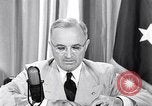 Standbild Präsident Harry Truman nach der Potsdamer Konferenz Washington DC USA, 1945, aus Sekunde 27 historischem Filmmaterial Videoclip 65675036323