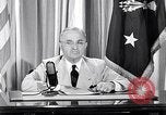 Image of President Truman foreshadows attack on Nagasaki Washington DC USA, 1945, second 6 stock footage video 65675036326