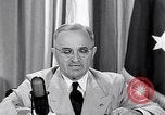 Image of Truman speech about safeguarding atomic power Washington DC USA, 1945, second 25 stock footage video 65675036327