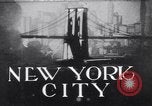 Standbild New York City Mitte der 1920er Jahre New York City USA, 1925, aus Sekunde 10 historischem Filmmaterial Videoclip 65675036354