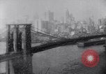 Image of Bridges and skyscrapers of New York in 1920s New York City USA, 1925, second 35 stock footage video 65675036355