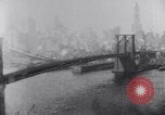 Image of Bridges and skyscrapers of New York in 1920s New York City USA, 1925, second 41 stock footage video 65675036355