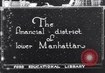 Image of Wall Street financial center 1920s New York City USA, 1925, second 1 stock footage video 65675036356