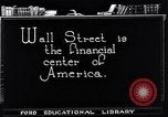 Image of Wall Street financial center 1920s New York City USA, 1925, second 10 stock footage video 65675036356