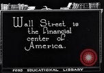 Image of Wall Street financial center 1920s New York City USA, 1925, second 12 stock footage video 65675036356