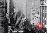 Image of Wall Street financial center 1920s New York City USA, 1925, second 18 stock footage video 65675036356