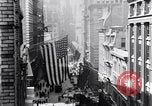 Image of Wall Street financial center 1920s New York City USA, 1925, second 19 stock footage video 65675036356