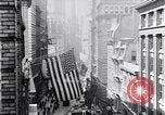 Image of Wall Street financial center 1920s New York City USA, 1925, second 21 stock footage video 65675036356