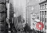 Image of Wall Street financial center 1920s New York City USA, 1925, second 22 stock footage video 65675036356