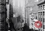 Image of Wall Street financial center 1920s New York City USA, 1925, second 23 stock footage video 65675036356