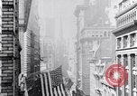 Image of Wall Street financial center 1920s New York City USA, 1925, second 28 stock footage video 65675036356