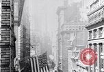 Image of Wall Street financial center 1920s New York City USA, 1925, second 29 stock footage video 65675036356