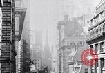 Image of Wall Street financial center 1920s New York City USA, 1925, second 33 stock footage video 65675036356