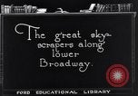 Image of skyscrapers in lower Broadway in 1920s New York City USA, 1925, second 4 stock footage video 65675036357