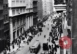 Image of skyscrapers in lower Broadway in 1920s New York City USA, 1925, second 19 stock footage video 65675036357