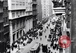 Image of skyscrapers in lower Broadway in 1920s New York City USA, 1925, second 21 stock footage video 65675036357