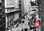 Image of skyscrapers in lower Broadway in 1920s New York City USA, 1925, second 22 stock footage video 65675036357
