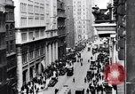 Image of skyscrapers in lower Broadway in 1920s New York City USA, 1925, second 23 stock footage video 65675036357