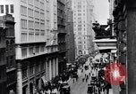 Image of skyscrapers in lower Broadway in 1920s New York City USA, 1925, second 26 stock footage video 65675036357
