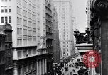 Image of skyscrapers in lower Broadway in 1920s New York City USA, 1925, second 29 stock footage video 65675036357