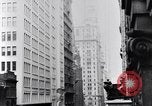 Image of skyscrapers in lower Broadway in 1920s New York City USA, 1925, second 34 stock footage video 65675036357