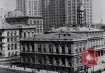 Image of skyscrapers in lower Broadway in 1920s New York City USA, 1925, second 43 stock footage video 65675036357