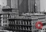 Image of skyscrapers in lower Broadway in 1920s New York City USA, 1925, second 46 stock footage video 65675036357