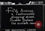 Image of Fifth Avenue shopping district New York City in 1920s New York City USA, 1925, second 4 stock footage video 65675036358