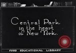 Image of Central Park Manhattan New York City USA, 1921, second 1 stock footage video 65675036359