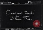 Image of Central Park Manhattan New York City USA, 1921, second 3 stock footage video 65675036359