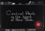 Image of Central Park Manhattan New York City USA, 1921, second 4 stock footage video 65675036359