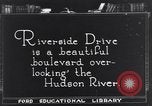 Image of Riverside Drive New York City in 1920 New York City USA, 1921, second 1 stock footage video 65675036360