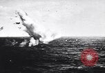 Image of Japanese kamikaze attacks on US Navy ships Pacific Ocean, 1945, second 7 stock footage video 65675036364