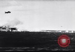 Image of Japanese kamikaze attacks on US Navy ships Pacific Ocean, 1945, second 43 stock footage video 65675036364