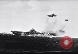 Image of Japanese kamikaze attacks on US Navy ships Pacific Ocean, 1945, second 46 stock footage video 65675036364