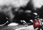 Image of Japanese kamikaze attacks on US Navy ships Pacific Ocean, 1945, second 49 stock footage video 65675036364