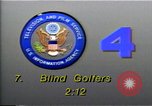 Standbild nationalen Blinden Golf Championship Florida United States USA, 1990, aus Sekunde 3 historischem Filmmaterial Videoclip 65675036381