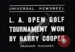 Standbild Los Angeles Open Golf Tournament Los Angeles California USA, 1937, aus Sekunde 8 historischem Filmmaterial Videoclip 65675036424