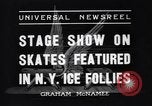 Standbild New York Ice Follies New York City USA, 1937, aus Sekunde 3 historischem Filmmaterial Videoclip 65675036426