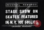 Standbild New York Ice Follies New York City USA, 1937, aus Sekunde 4 historischem Filmmaterial Videoclip 65675036426