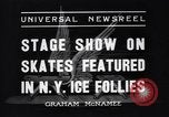 Standbild New York Ice Follies New York City USA, 1937, aus Sekunde 6 historischem Filmmaterial Videoclip 65675036426