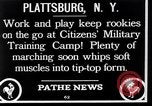 Image Les citoyens Camp d'entraînement militaire Plattsburgh New York USA, 1914, de la seconde 3 séquences d'archives historiques vidéo 65675036432