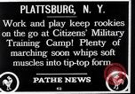 Image Les citoyens Camp d'entraînement militaire Plattsburgh New York USA, 1914, de la seconde 7 séquences d'archives historiques vidéo 65675036432