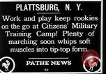 Image Les citoyens Camp d'entraînement militaire Plattsburgh New York USA, 1914, de la seconde 14 séquences d'archives historiques vidéo 65675036432