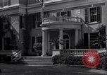 Image of Car arrives at Springwood Hyde Park New York USA, 1936, second 1 stock footage video 65675036471