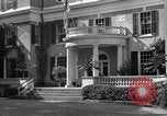 Image of Car arrives at Springwood Hyde Park New York USA, 1936, second 10 stock footage video 65675036471