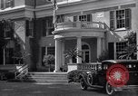 Image of Car arrives at Springwood Hyde Park New York USA, 1936, second 14 stock footage video 65675036471