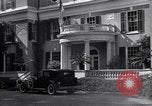 Image of Car arrives at Springwood Hyde Park New York USA, 1936, second 16 stock footage video 65675036471