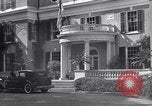 Image of Car arrives at Springwood Hyde Park New York USA, 1936, second 20 stock footage video 65675036471